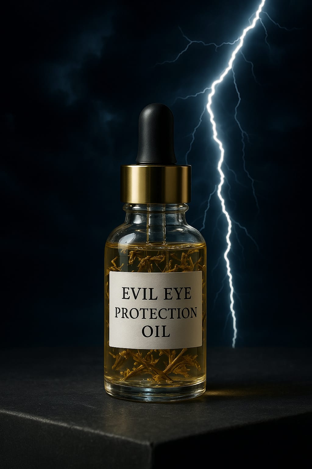 “Evil Eye Protection Oil – Shield Against the Unseen” A sacred elixir to guard your spirit from envy, jealousy, and ill intent.