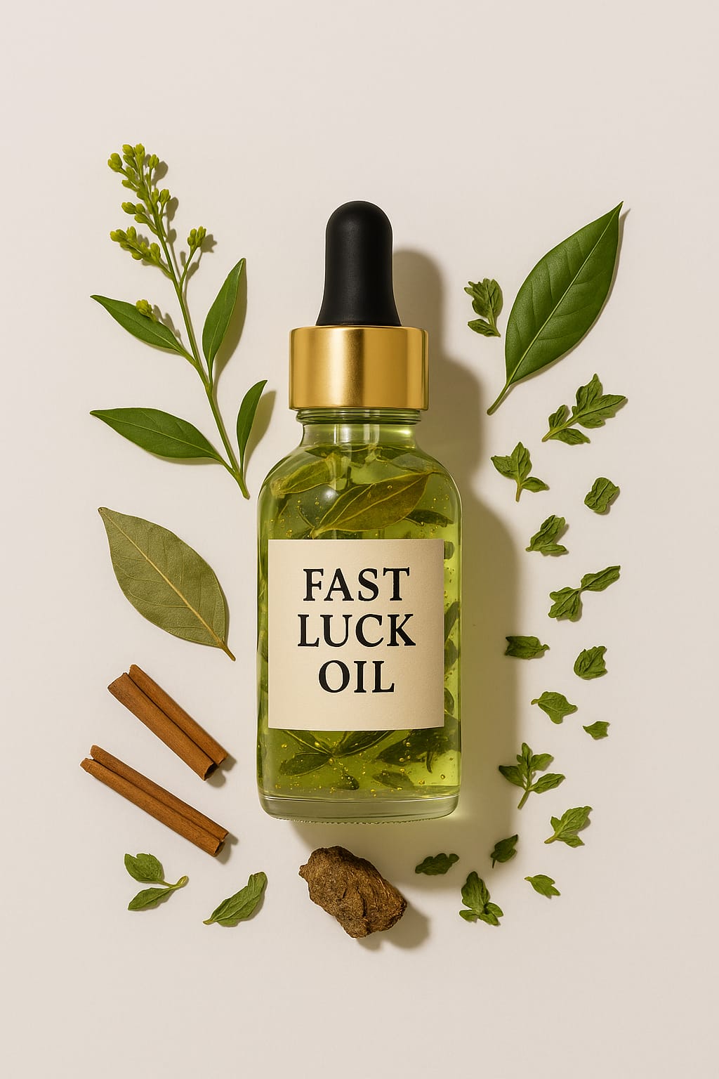 “Fast Luck Oil – Open Roads, Instant Blessings” A quick-acting ritual oil to invite luck, fortune, and good vibes.