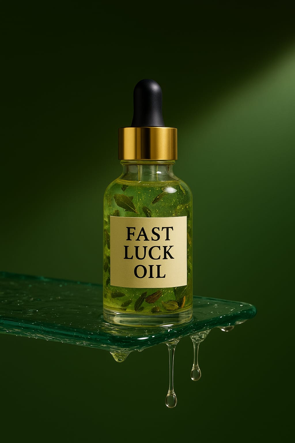 “Fast Luck Oil – Open Roads, Instant Blessings” A quick-acting ritual oil to invite luck, fortune, and good vibes.