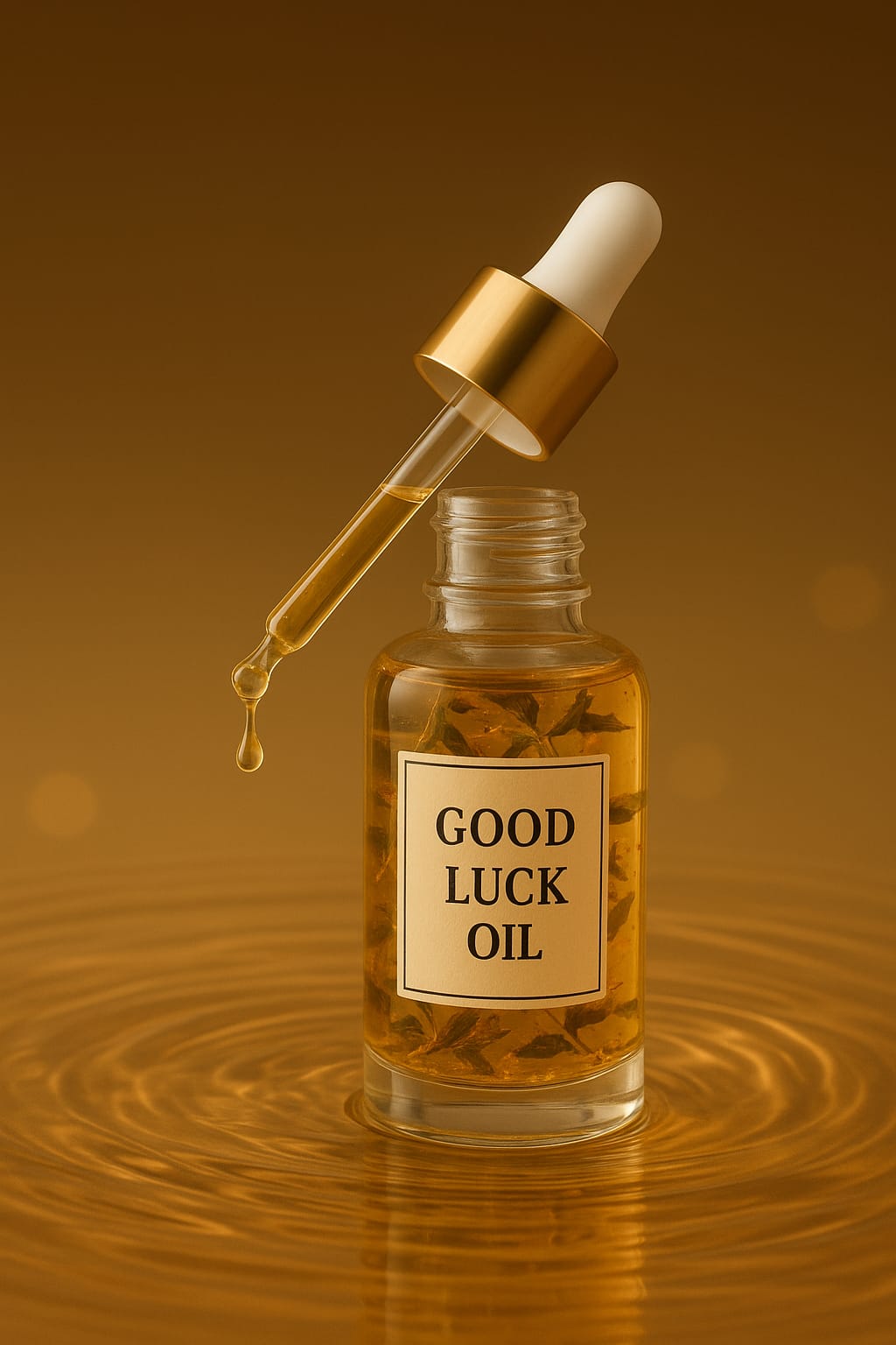 “Good Luck Oil – Open Roads & Favorable Fortune” An enchanted blend to draw luck, unlock new paths, and turn tides in your favor.