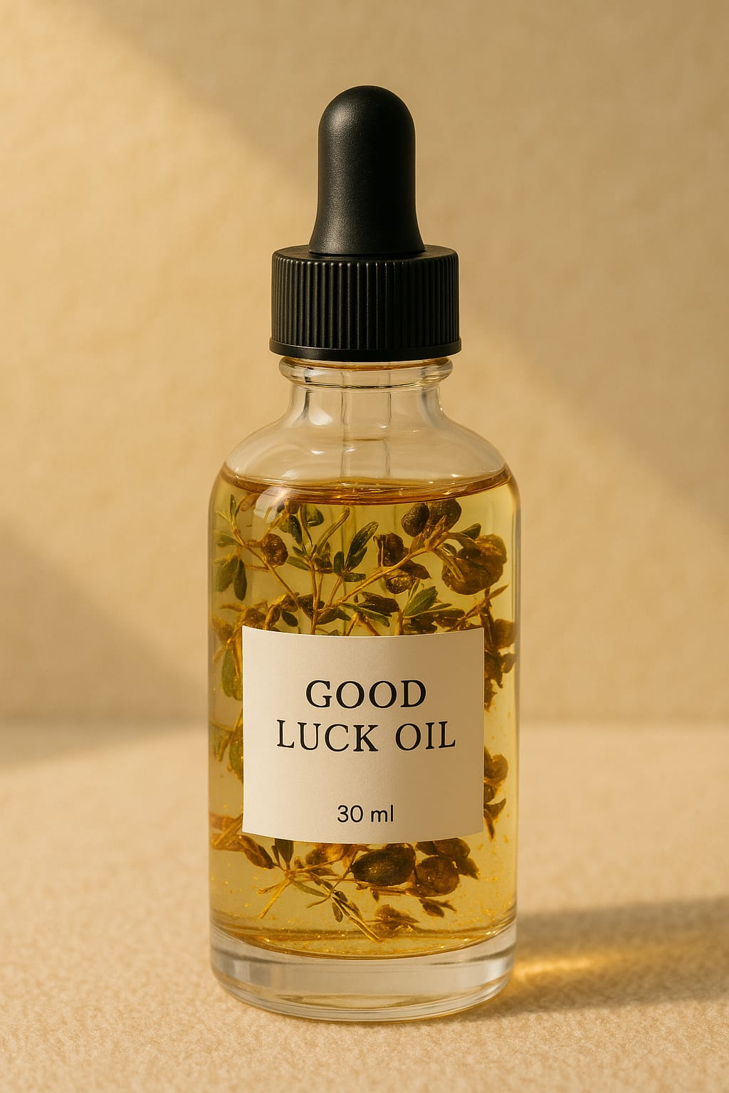 “Good Luck Oil – Open Roads & Favorable Fortune” An enchanted blend to draw luck, unlock new paths, and turn tides in your favor.