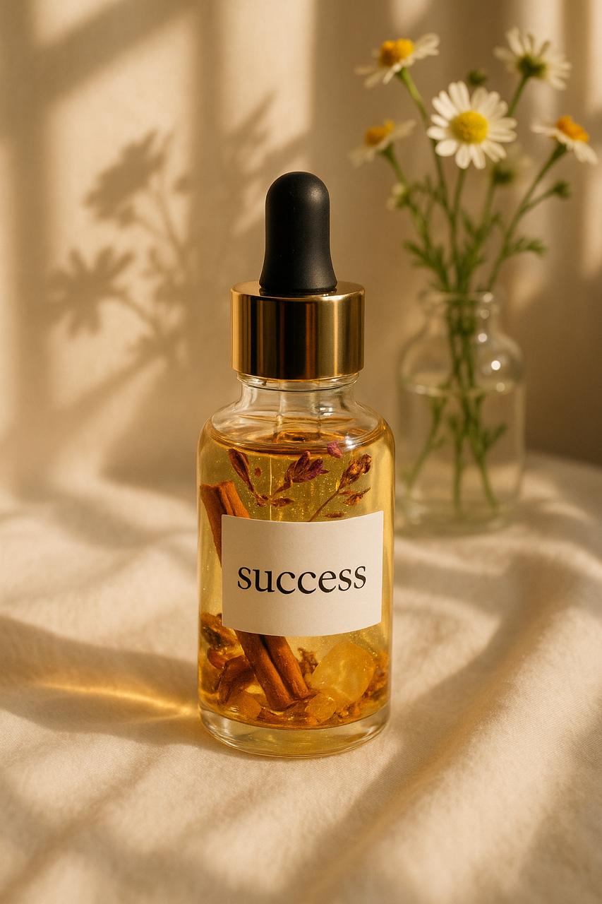 “Success Elixir – Rise, Achieve & Align” Anointing Oil for Confidence, Clarity & Breakthroughs