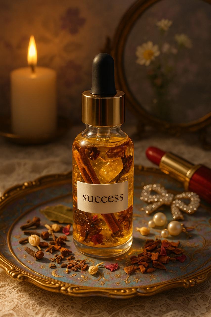 “Success Elixir – Rise, Achieve & Align” Anointing Oil for Confidence, Clarity & Breakthroughs