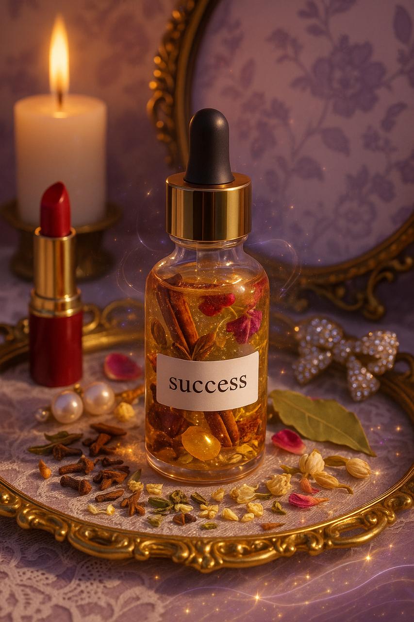 “Success Elixir – Rise, Achieve & Align” Anointing Oil for Confidence, Clarity & Breakthroughs