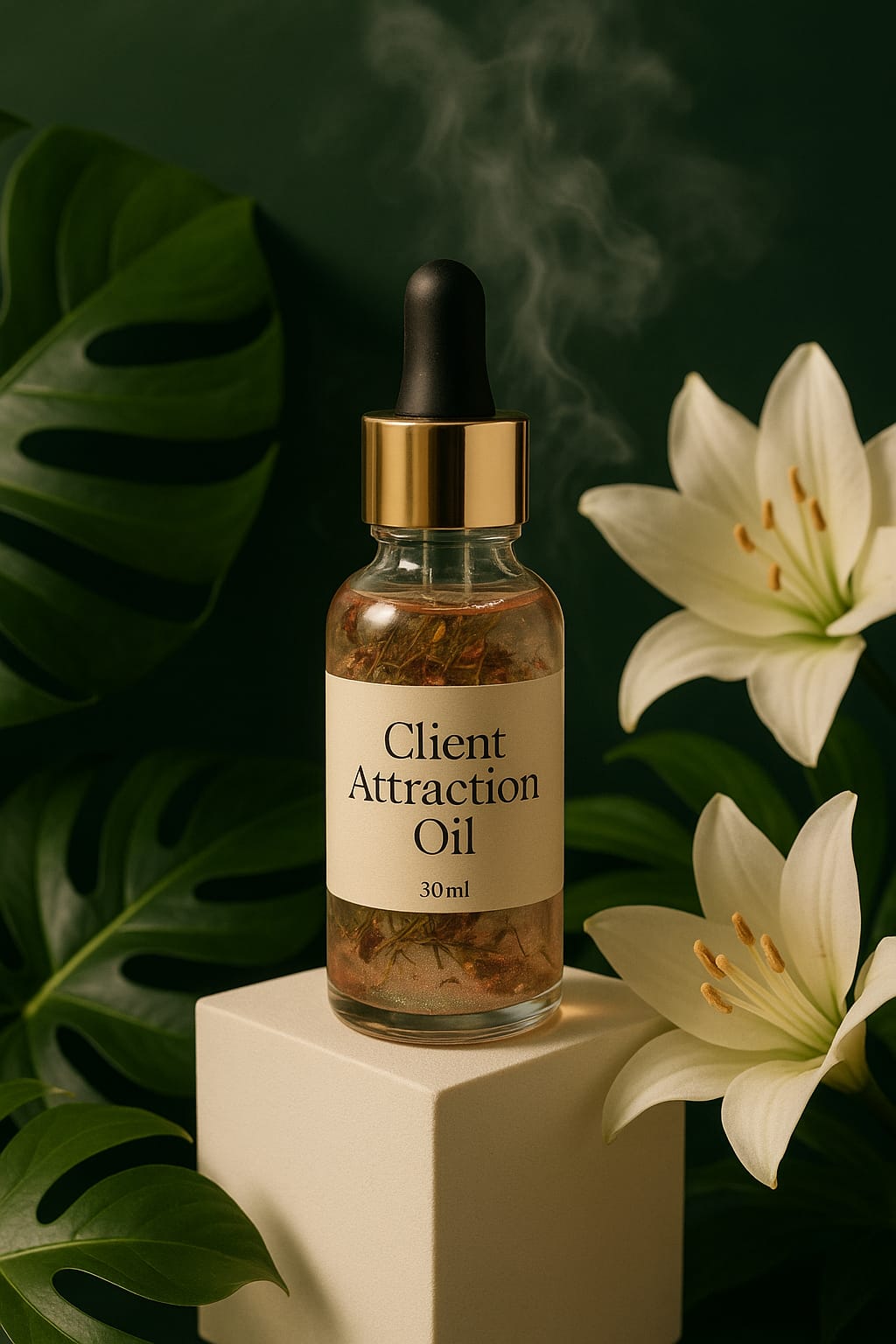 “Magnetic Aura – Client Attraction Oil” Attract Ideal Clients. Amplify Your Presence. Manifest Business Growth.