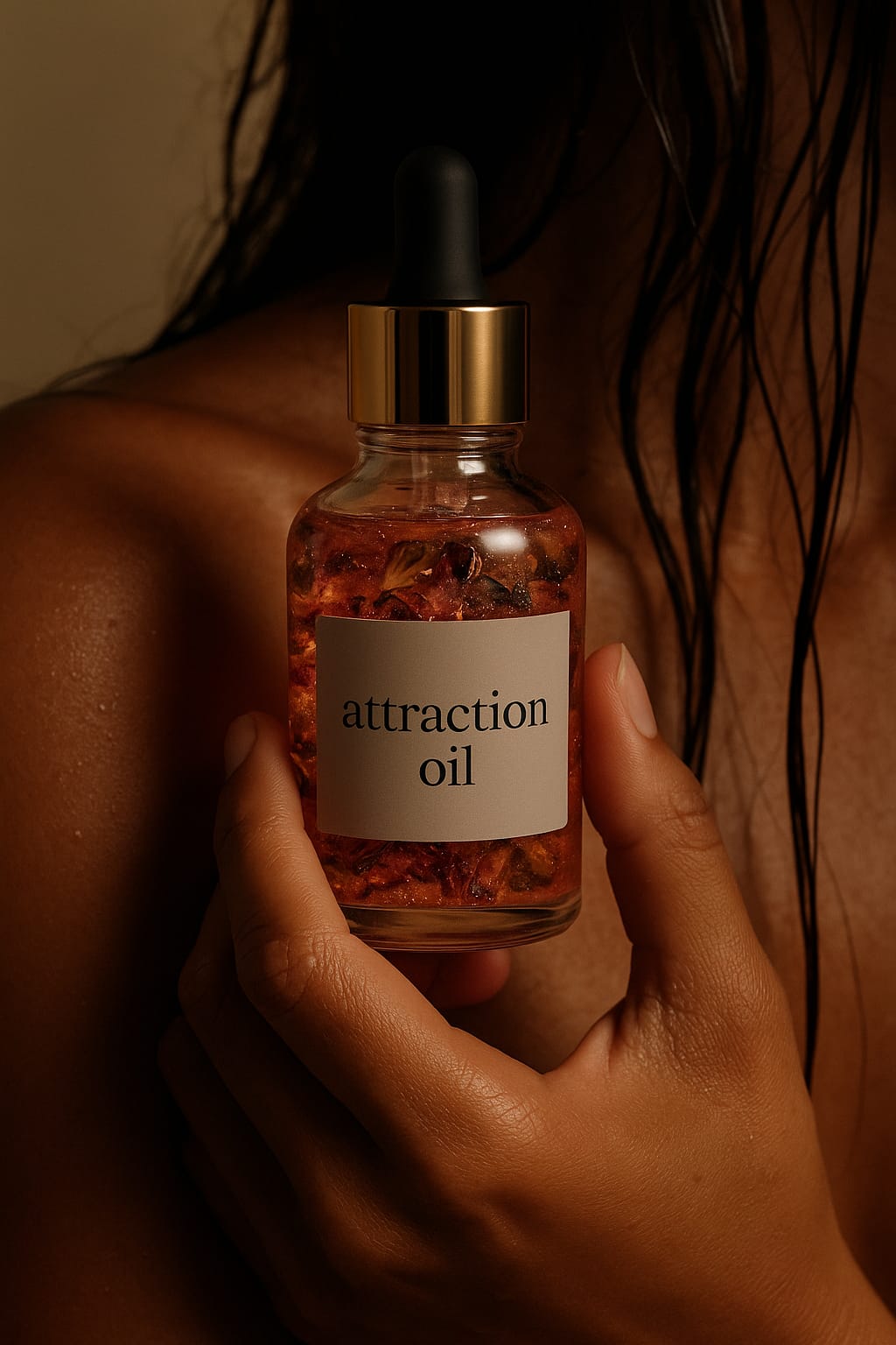 “Luna Love – Attraction & Self-Love Oil” Enchant the Heart. Attract Deep Love. Radiate Self-Worth.